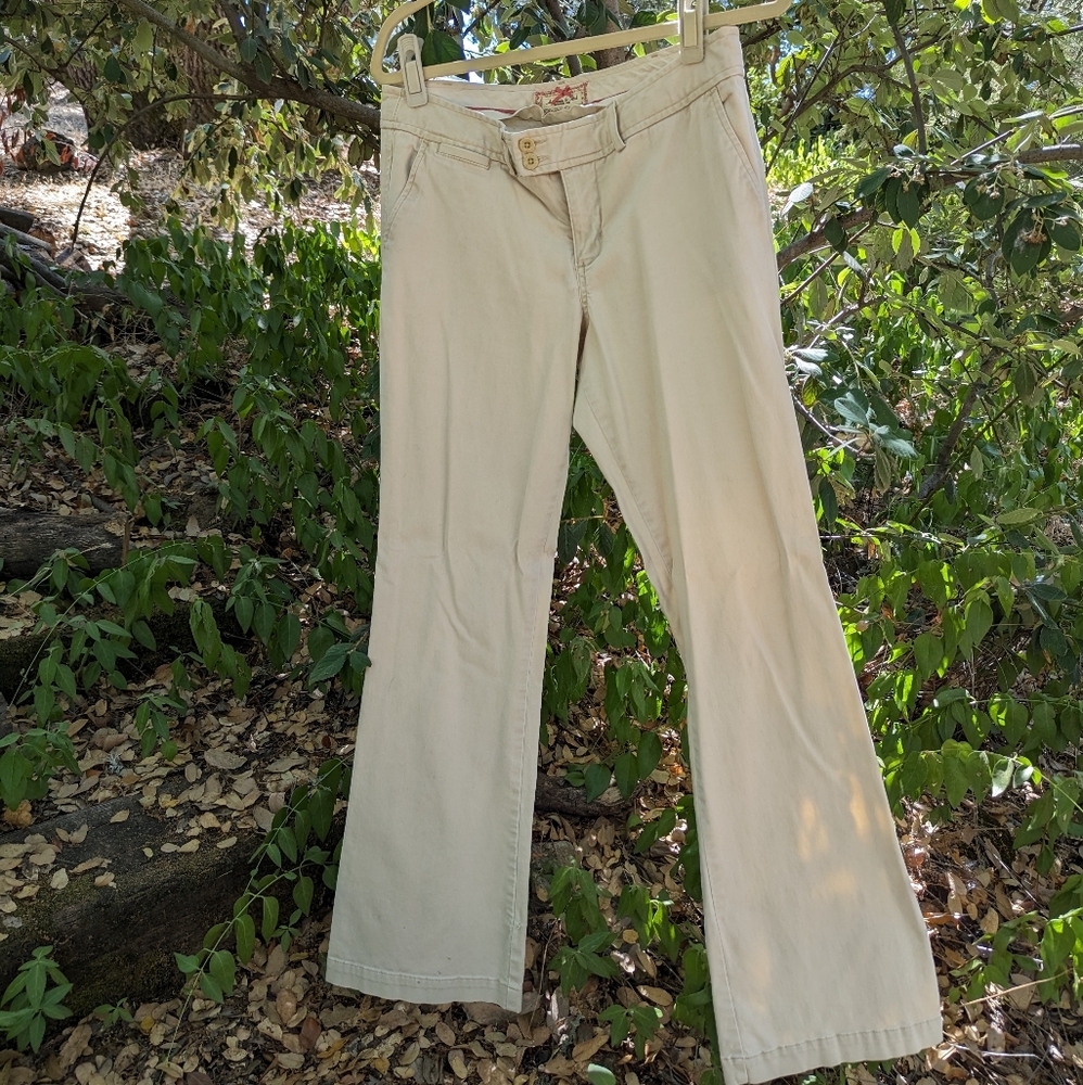 Abercrombie and Fitch tan boot cut pants